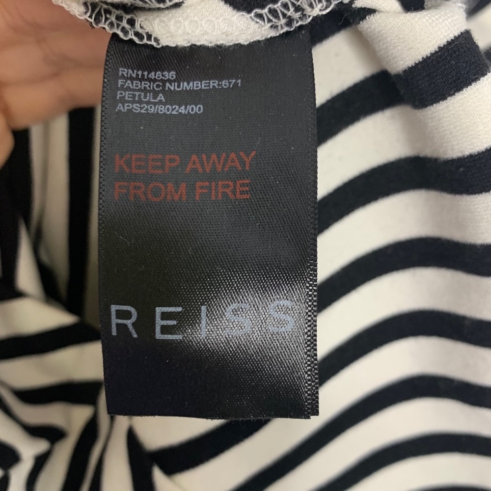 Reiss Striped Dress Side Pockets - Picture 6 of 10